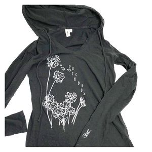 Dutch Bros long sleeve hooded shirt. Small. Cute